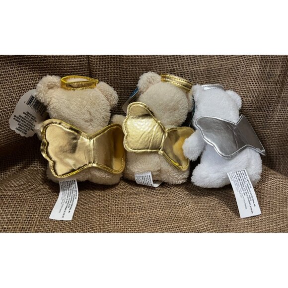 Set of 3 Angel Teddy Bear Dolls 7 Inches - Picture 4 of 5